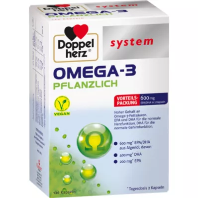 DOPPELHERZ Omega-3 sistema vegetal cápsulas, 120 uds