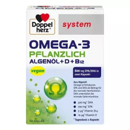 DOPPELHERZ Omega-3 sistema vegetal cápsulas, 120 uds