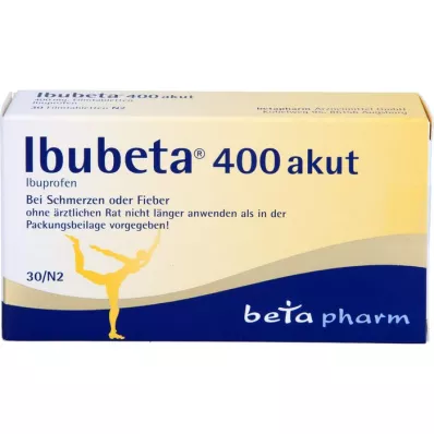 IBUBETA 400 comprimidos recubiertos agudos, 30 unidades