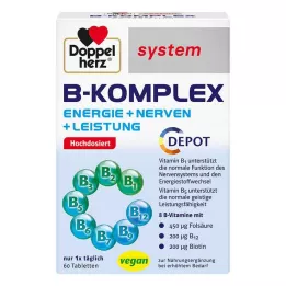 DOPPELHERZ Comprimidos del sistema del complejo B, 60 unidades