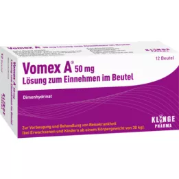 VOMEX Una solución oral de 50 mg en sobre, 12 unidades