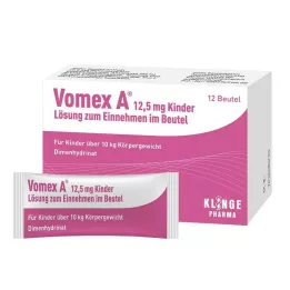 VOMEX Una solución oral infantil de 12,5 mg en sobre, 12 uds