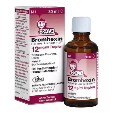 Bromhexina HERMES Medicines® 12 mg/ml gotas, 30 ml