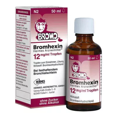 Bromhexina HERMES Medicines® 12 mg/ml gotas, 50 ml