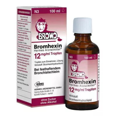 Bromhexina HERMES Medicines® 12 mg/ml gotas, 100 ml