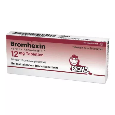 Bromhexina HERMES Medicamentos® 12 mg tabletas, 20 st