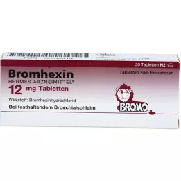 BROMHEXIN Hermes Arzneimittel 12 mg comprimidos, 50 uds