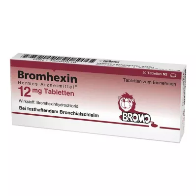 Bromhexina HERMES Medicamentos® 12 mg tabletas, 50 st