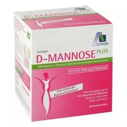 D-MANNOSE PLUS 2000 mg Barritas con vit. y minerales, 60X2,47 g