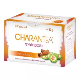 CHARANTEA bolsa de filtro de té de hierbas con canela metabólica, 20 unidades