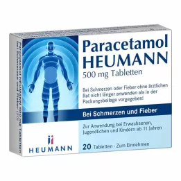 PARACETAMOL HEUMANN 500mg Tab.para el dolor y la fiebre, 20 uds