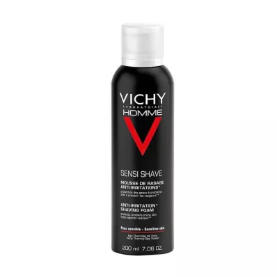 Vichy Homme espuma de afeitar anti-irritación de la piel, 200 ml