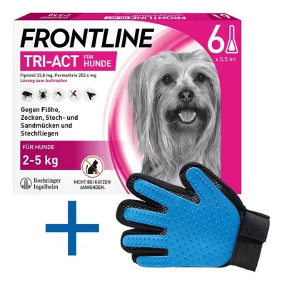 FRONTLINE Tri-Act Solución en gotas para perros de 2-5 kg, 6 uds