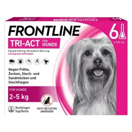 FRONTLINE Tri-Act Solución en gotas para perros de 2-5 kg, 6 uds