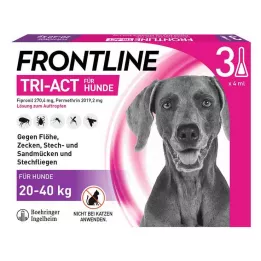 FRONTLINE Tri-Act Solución gota a gota para perros de 20-40 kg, 3 uds