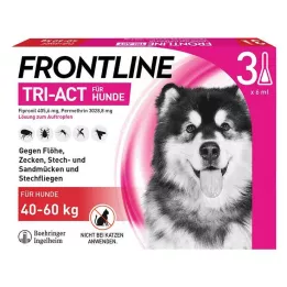 FRONTLINE Tri-Act Solución en gotas para perros de 40-60 kg, 3 uds
