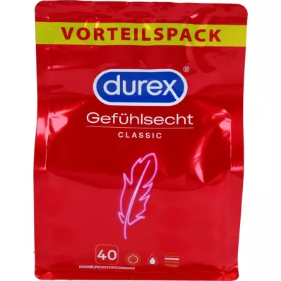 DUREX Preservativos de gasa sensibles, 40 unidades