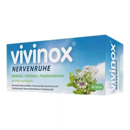 vivinox® Pastillas calmantes para la calma nerviosa para la inquietud y la dificultad para conciliar el sueño, 40 piezas