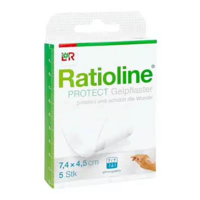 RATIOLINE proteger escayola de gel 4,5x7,4 cm, 5 uds