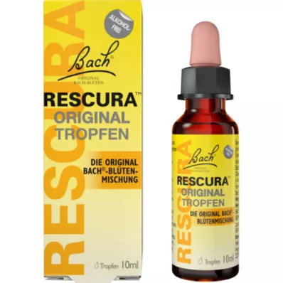 BACHBLÜTEN Original Rescura gotas sin alcohol, 10 ml