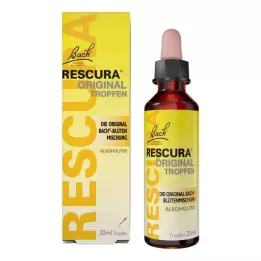 BACHBLÜTEN Original Rescura gotas sin alcohol, 20 ml