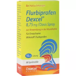 FLURBIPROFEN Dexcel 8,75 mg/dos.spray cavidad oral, 15 ml