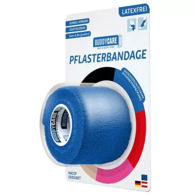 PFLASTERBANDAGE sin látex BUDDYCARE MED azul, 1 ud