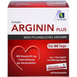 ARGININ PLUS Vitamina B1+B6+B12+Ácido fólico en sticks, 90X5,9 g