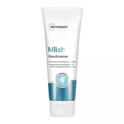 Crema de manos de leche dermature, 75 ml
