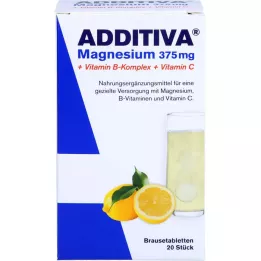 ADDITIVA Magnesio 375 mg+Complejo Vitamina B+Vit.C, 20X6 g