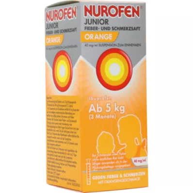 NUROFEN Jugo Junior Fiebre y Dolor Naranja 40 mg/ml, 100 ml