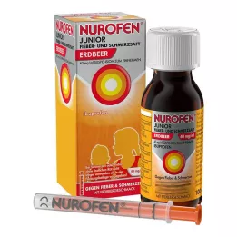 NUROFEN Zumo Junior Fiebre y Dolor Fresa 40 mg/ml, 100 ml