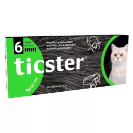 TICSTER Spot-on líquido para gatos de hasta 4 kg, 6X0,4 ml