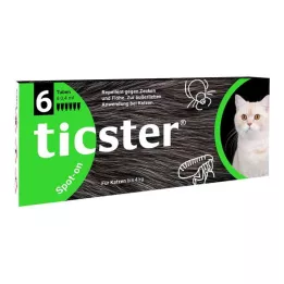 TICSTER Spot-on líquido para gatos de hasta 4 kg, 6X0,4 ml