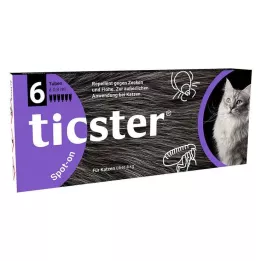 TICSTER Spot-on líquido para gatos de 4-8 kg, 6X0,8 ml