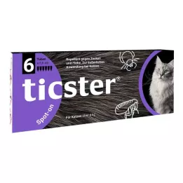 TICSTER Spot-on líquido para gatos de 4-8 kg, 6X0,8 ml