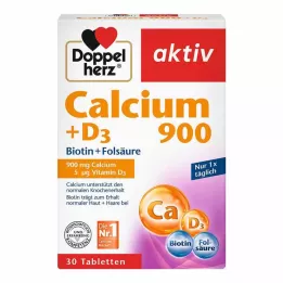 DOPPELHERZ Calcio 900+D3 comprimidos, 30 uds