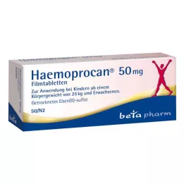 HAEMOPROCAN 50 mg comprimidos recubiertos con película, 50 uds