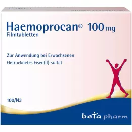 HAEMOPROCAN 100 mg comprimidos recubiertos con película, 100 unidades