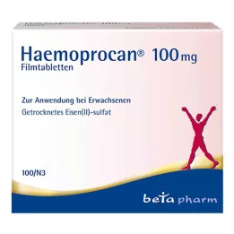 HAEMOPROCAN 100 mg comprimidos recubiertos con película, 100 unidades