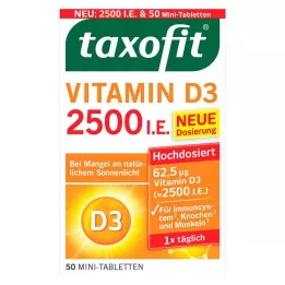 TAXOFIT Vitamina D3 2500 U.I. comprimidos, 50 uds