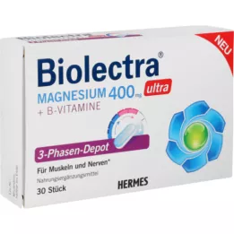 BIOLECTRA Magnesio 400 mg ultra depot trifásico, 30 uds
