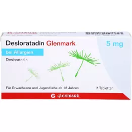 DESLORATADIN Glenmark 5 mg comprimidos, 7 uds