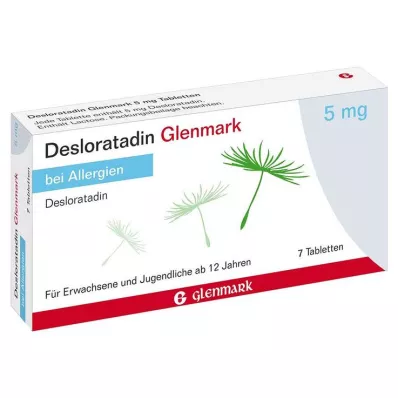 Desloratadina Glenmark 5 mg tabletas, 7 piezas Desloratadina Glenmark 5 mg tabletas, 7 piezas