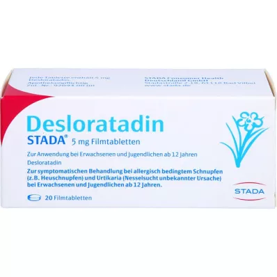 DESLORATADIN STADA 5 mg comprimidos recubiertos con película, 20 uds