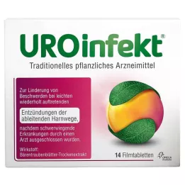 UROINFEKT 864 mg comprimidos recubiertos con película, 14 uds