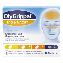 Olygrippal Día &amp; Noche 500 mg/60 mg comprimidos (16 piezas)