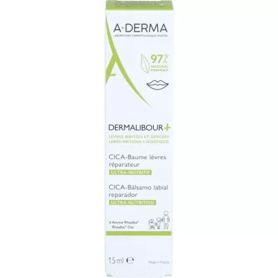 A-DERMA DERMALIBOUR+ CICA Bálsamo labial, 15 ml