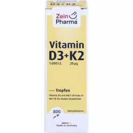 VITAMIN D3+K2 MK-7 gotas para uso oral, dosis alta, 25 ml