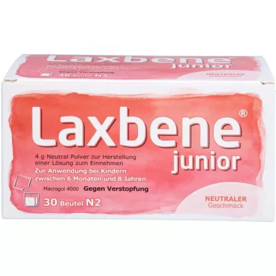 LAXBENE junior 4 g Neutro PLE Kdr.6 Mon.-8 años, 30X4 g
